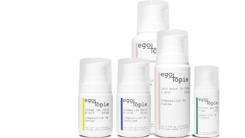 Egotopie, cosmétiques sur mesure 100% personnalisés